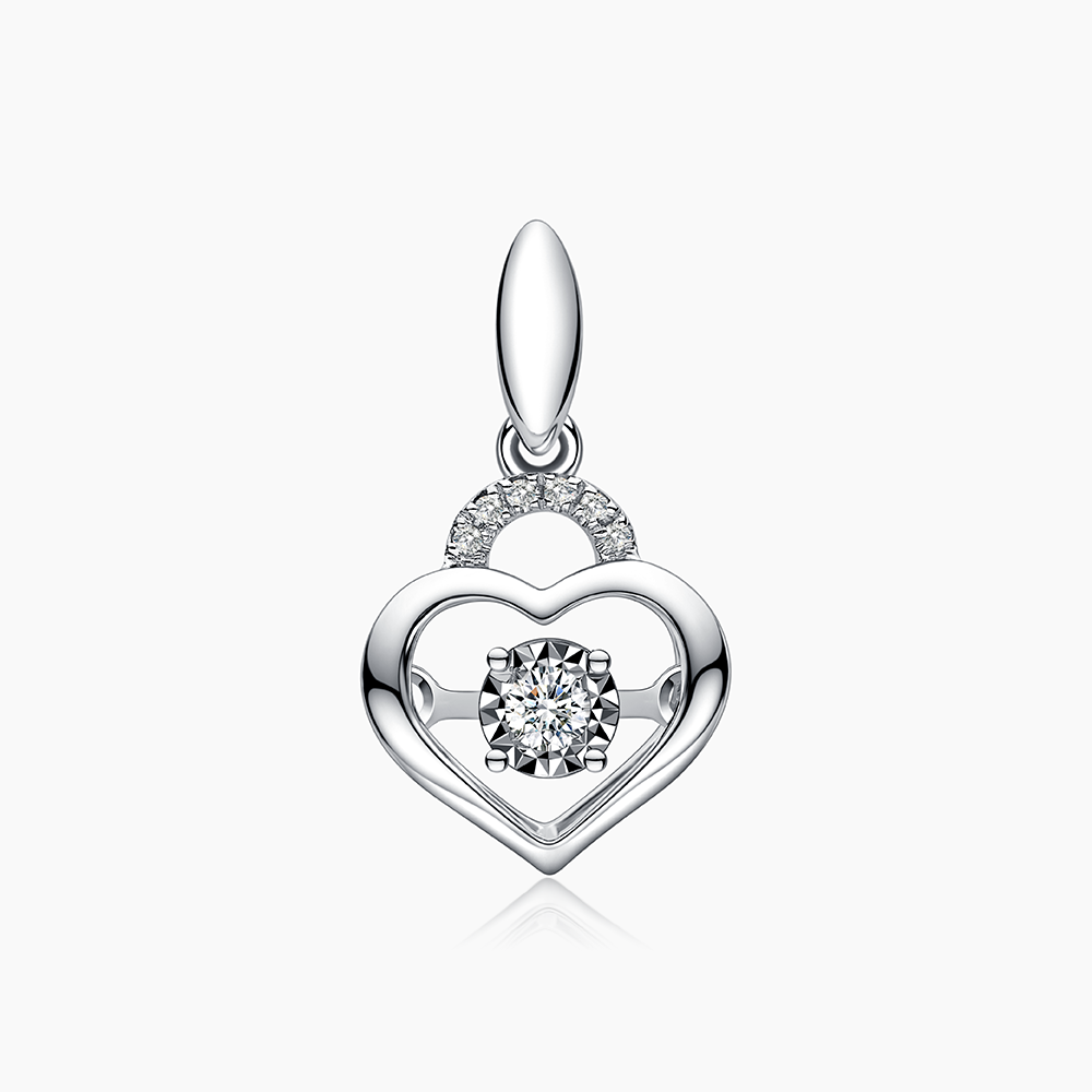 lazo diamond key pendant