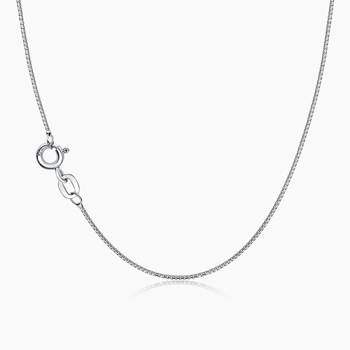 9k White Gold Venetian Chain Necklace